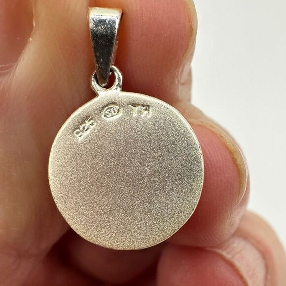 SALE! Sterling silver, and cz diamond “B” pendant! - Picture 2 of 7